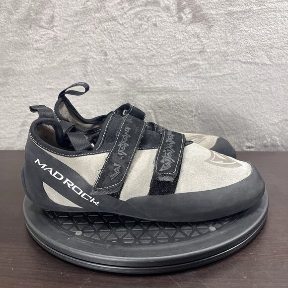 Mad Rock Mens Size 11 Black/Gray Drifter Climbing Athletic Hook & Loop Shoes - Picture 1 of 10